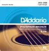 EJ16 PHOSPHOR BRONZE Струны для акустической гитары фосфорная бронза Light 12-53 D`Addario