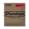 Flatwound Medium Scale Комплект струн для бас-гитары, сталь, 45-105, Dunlop, DBFS45105M