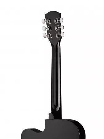 Акустическая гитара, с вырезом, черная, Foix, FFG-4101C-BK