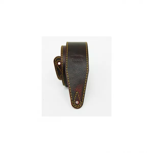 Leather 21 Ремень для гитары, кожаный, бордо, Fidel, FL60006L21L  рис.2 