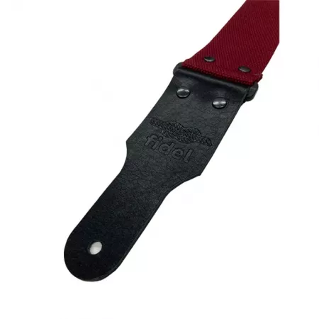 Cotton Ремень для гитары, хлопок, темно-бордовый, Fidel, FL00141C