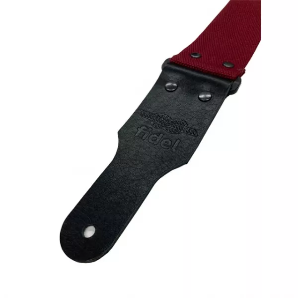 Cotton Ремень для гитары, хлопок, темно-бордовый, Fidel, FL00141C  рис.2 
