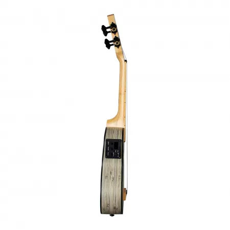 Bamboo Series Укулеле сопрано со звукоснимателем, с чехлом, графит, Cascha, HH-2315E