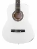 Классическая гитара 3/4 с чехлом, ремнем, тюнером, белая, Foix, FCG-2036CAP-WH-3/4