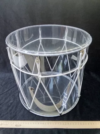 Барабан кавказский 13,5", плексиглас, прозрачный, с чехлом, MEZZO, MZ-B34plexK
