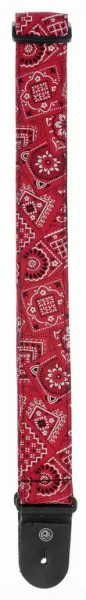 50G02 Тканый ремень для гитары, рисунок «Bandana Red», Planet Waves