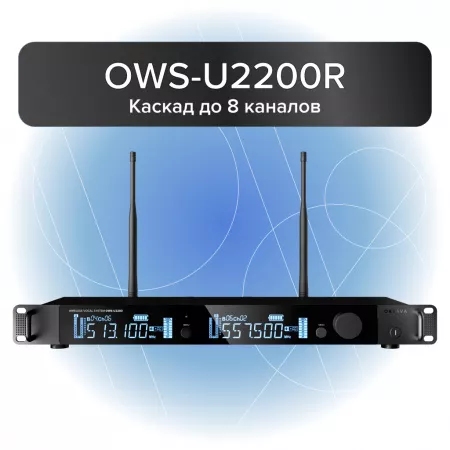 Двухканальная радиосистема, 2 ручных передатчика, Октава, OWS-U2200H-B-PRO