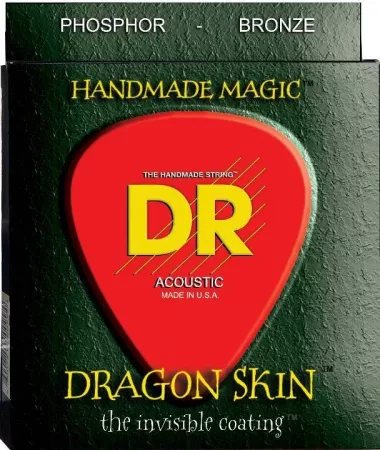 DSA-10 DRAGON SKIN Комплект струн для акустической гитары, 10-48, DR