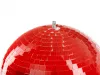 Зеркальный шар, 25см, красный, LAudio, WS-MB25RED