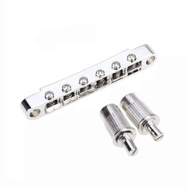 Бридж Tune-O-Matic для Epiphone Les Paul, никель, Musiclily, MX1277NK  рис.2 