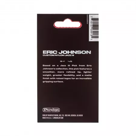 Eric Johnson Nylon Jazz III Медиаторы 6шт, 1,38мм, Dunlop, 47PEJ3N