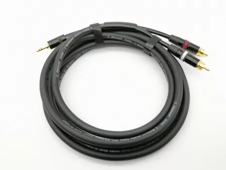 Кабель аудио 3.5мм-2хRCA, 3м, ZZcable, E32-3,5-2RCA-0300