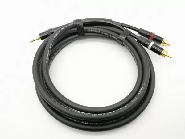 Кабель аудио 3.5мм-2хRCA, 5м, ZZcable, E32-3,5-2RCA-0500  рис.2 