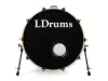 Бас-барабан 20" x 16", черный, LDrums, 5001013-2016