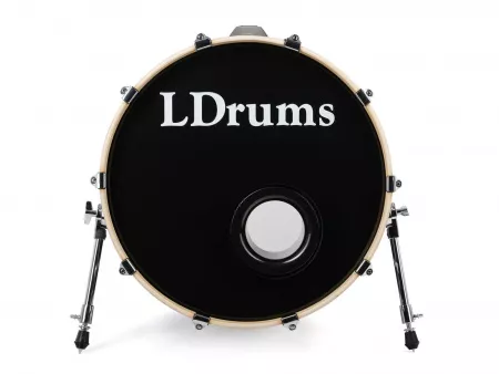 Бас-барабан 20" x 16", черный, LDrums, 5001013-2016