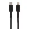 Кабель GP21TL Type-C (m)-Lightning (m) 3.0A 27W силикон черный, GoPower, 00-00028378