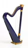 MLH0012 Capris Арфа 21 струнная (A4-G1), цвет - синий глянцевый, Resonance Harps