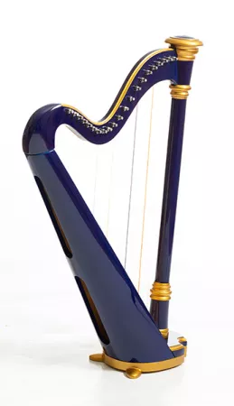MLH0012 Capris Арфа 21 струнная (A4-G1), цвет - синий глянцевый, Resonance Harps
