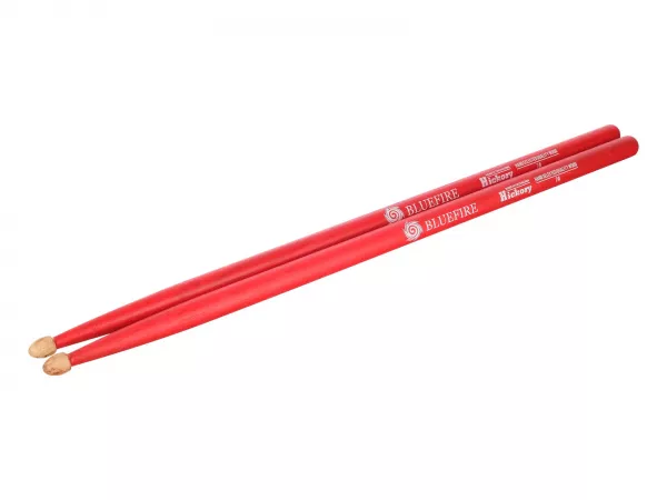 Colored Series Bluefire 7A RED Барабанные палочки, орех гикори, красные, HUN, 10104009  рис.2 