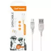 Кабель GP01T USB (m)-Type-C (m) 1.0м 2.4A, ПВХ, белый, GoPower, 00-00018565