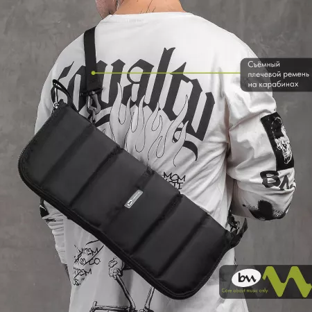 StixBag Чехол для барабанных палочек, черный, BAG&music, BM1217