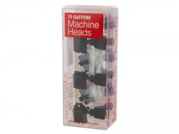 Колки для гитары 6л, черные, Gotoh, SD91-SLB-B-L6  рис.2 