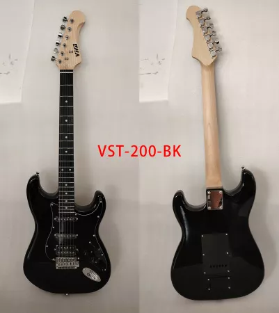 Электрогитара, черная, VIVA, VST-200-BK