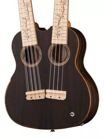 Custom Built Series Укулеле тенор, с двумя грифами 4/8 струн, со звукоснимателем, Ortega, HYDRA-ZS