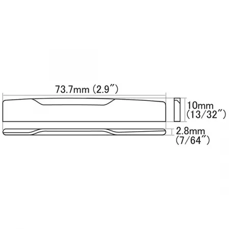 Нижний порожек для акустической гитары, кость, Hosco, HSB-SM1