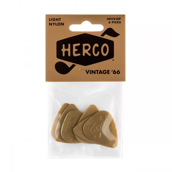Herco Vintage ’66 Медиаторы 6шт, тонкие, Dunlop, HEV210P  рис.2 