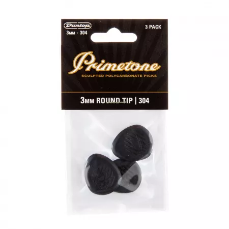 Primetone Медиаторы, 3шт, 3мм, круглый кончик, Dunlop, 477P304