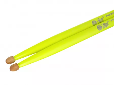 (10101003031) Fluorescent Series 5A Барабанные палочки, желтые, орех гикори, HUN, 10101003001