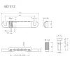 Стоп-бар, черный, Gotoh, GE101A-B