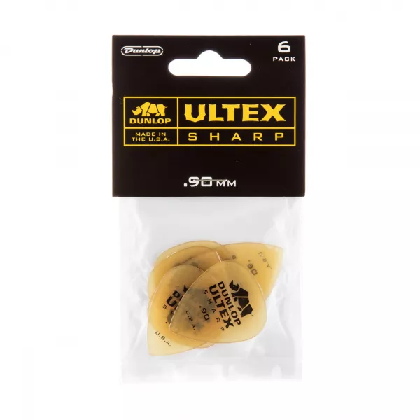 Ultex Sharp Медиаторы 6шт, толщина 0,90мм, Dunlop, 433P.90  рис.2 