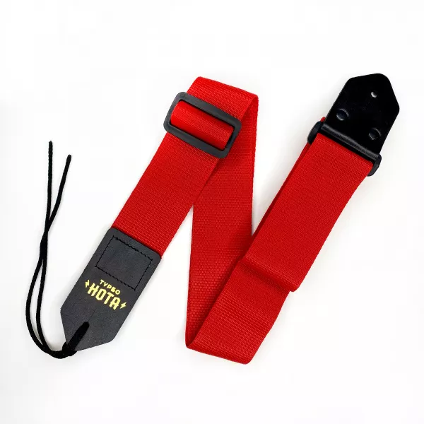 Ремень для гитары, нейлон, красный, 1221, TN5-020-RED  рис.2 