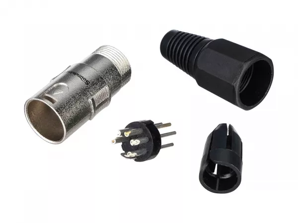 Разъем на кабель XLR male 5Р 5-пиновый, Soundking, CA110  рис.2 