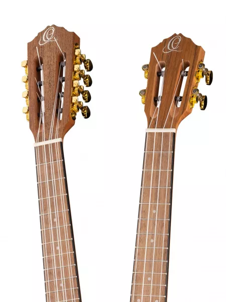Custom Built Series Укулеле тенор, с двумя грифами 4/8 струн, со звукоснимателем, Ortega, HYDRA  рис.2 