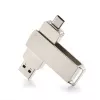 Флеш-накопитель MODERN 128GB USB3.0 Type-C (m) металл серый, GoPower, 00-00030046