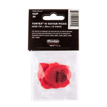 Tortex III Медиаторы 12шт, толщина 0,50мм, Dunlop, 462P.50