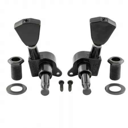Колки для гитары 3+3, черные, Musiclily, MX1345BK-3MX1346BK-3