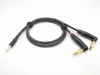 Кабель 3,5-2хJack, угловой, 1м, ZZcable, G53-3,5-2JR-0100-0