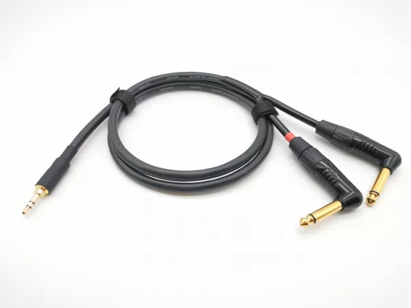 Кабель 3,5-2хJack, угловой, 1м, ZZcable, G53-3,5-2JR-0100-0  рис.2 