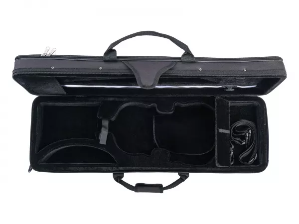 Футляр для скрипки размером 4/4, черный, прямоугольный, Mirra, VC-350-BK  рис.2 