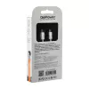 Кабель GP10TT-100W Type-C (m)-Type-C (m) 1.0м, 100W, белый, GoPower, 00-00022802