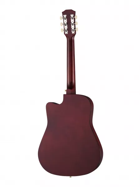 Акустическая гитара, с вырезом, цвет натуральный, Foix, FFG-38C-NA-M  рис.2 