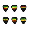 Bob Marley Quote Медиаторы 6шт, средние, в коробочке, Dunlop, BOB-PT07M