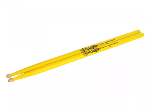Colored Series 5A YELLOW Барабанные палочки, орех гикори, желтые, HUN, 1010100201018  рис.2 
