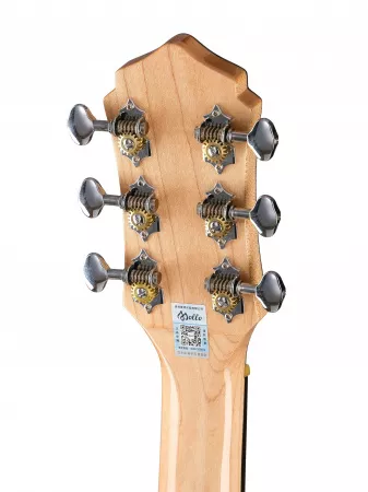 Акустическая гитара, с чехлом, цвет натуральный, Mollo Guitar, SJ-60NA