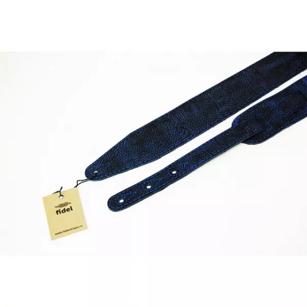 Leather 21 Ремень для гитары, кожаный, неон, Fidel, FL60004L21  рис.2 