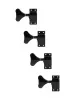 Колки для бас-гитары 4л, черные, Paxphil, JB-150-4L-BK